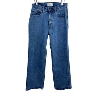 Abercrombie & Fitch 90s Relaxed Jean High Rise Blue Denim Jeans Womens Size 27 S